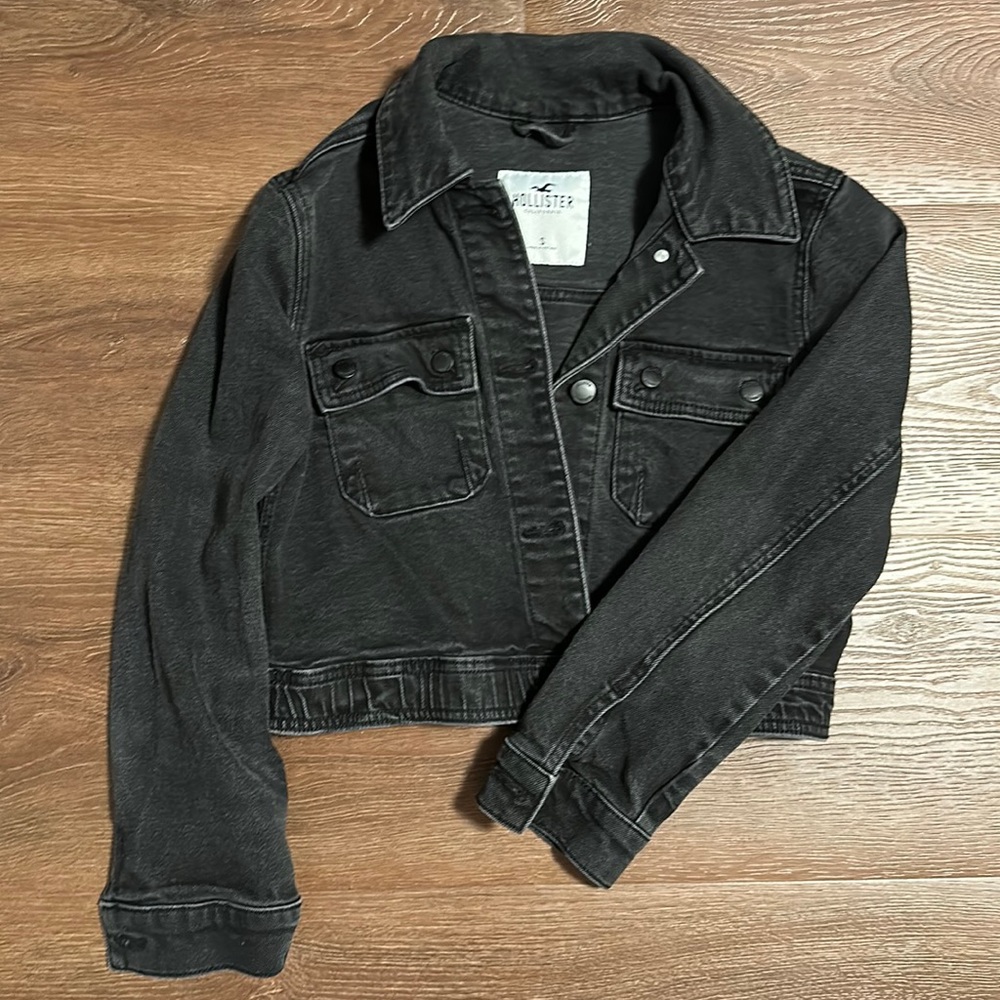 Black Jean Jacket Small Size